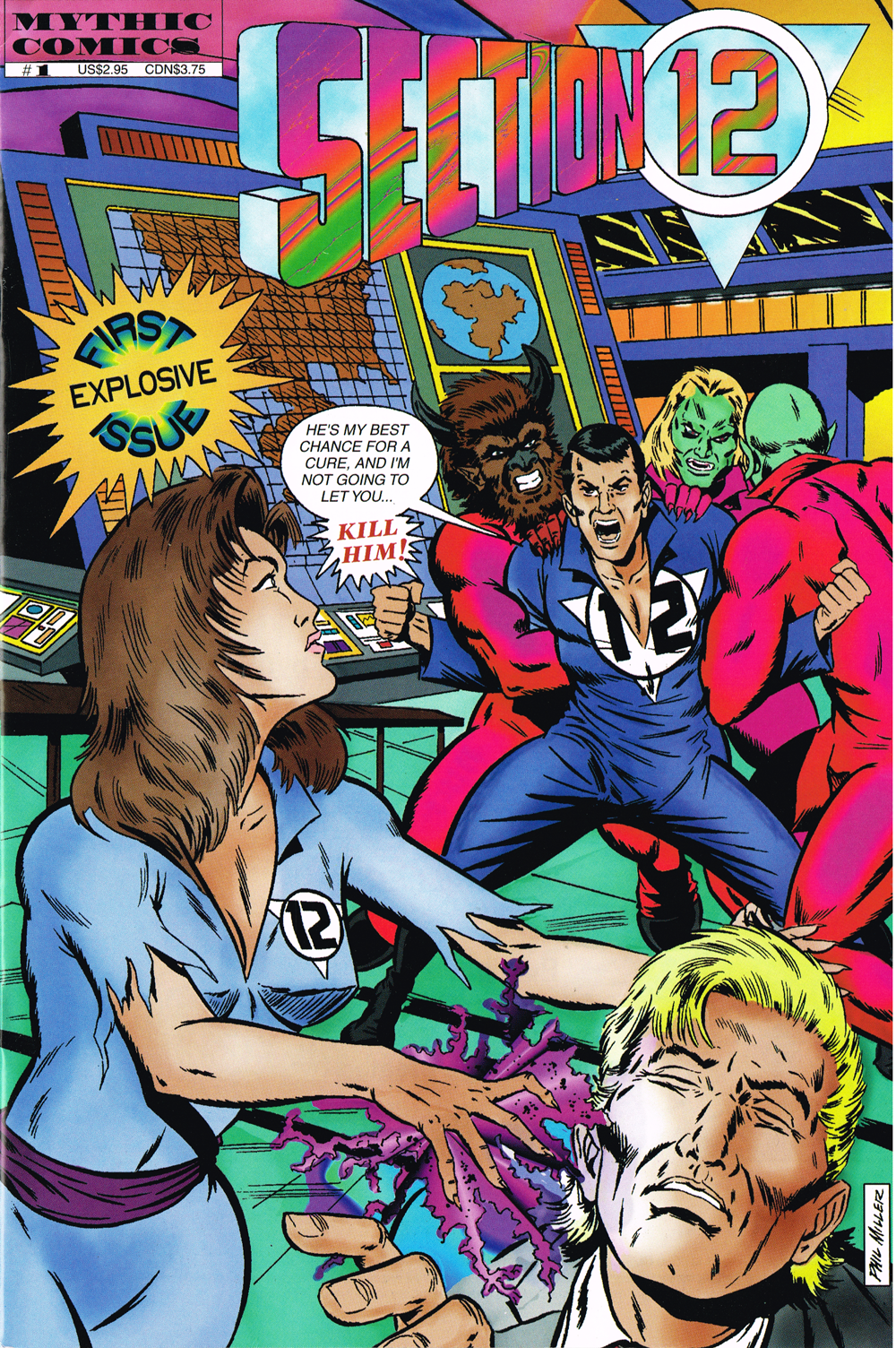 Section 12 #1 Mythic Comics cover by Phil Miller